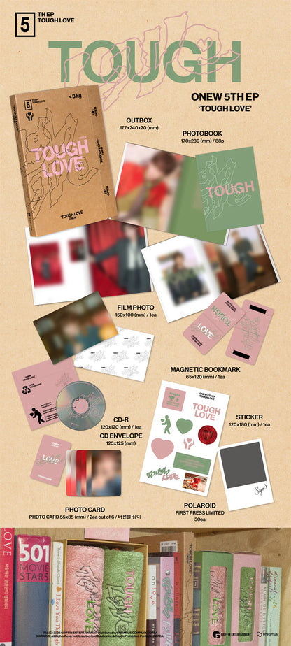 ONEW - 5th Mini Album - TOUGH LOVE - Book Vers. (Seoul Saver)