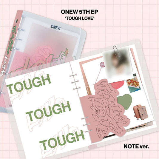 Pre-Order - ONEW - 5th Mini Album - TOUGH LOVE - NOTE Ver.