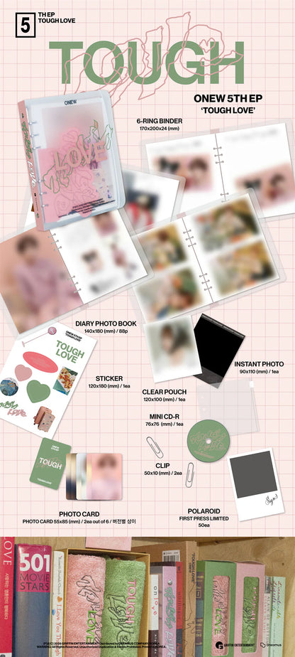 ONEW - 5th Mini Album - TOUGH LOVE - NOTE Ver. (Seoul Saver)