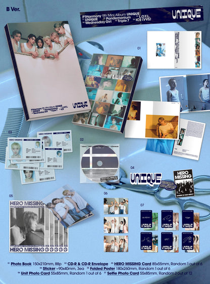 P1Harmony – 9th Mini Album - UNIQUE - Photobook Vers. (Seoul Saver)