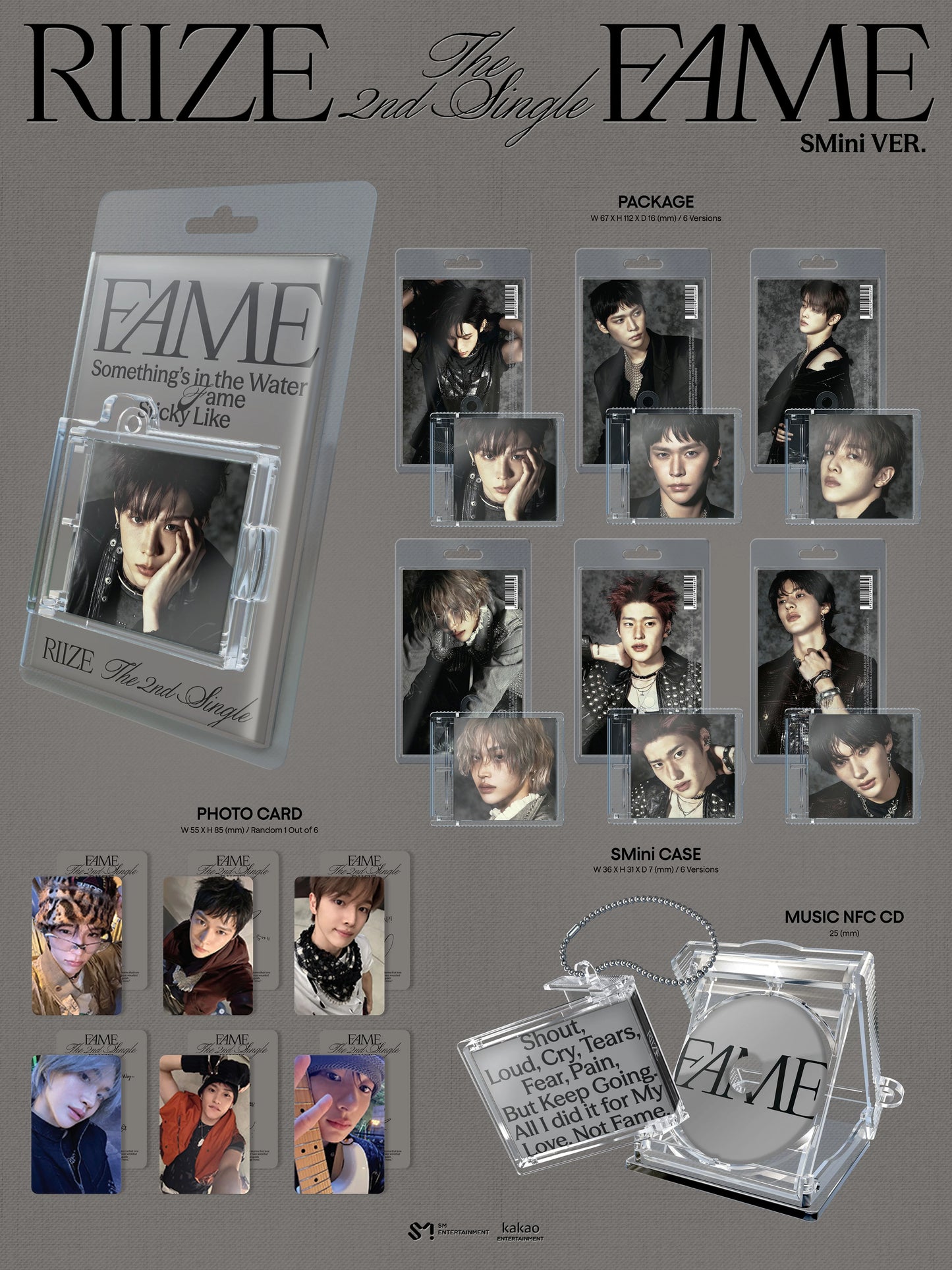 RIIZE - Fame - 2nd Single Album - SMini Version - Smart Album