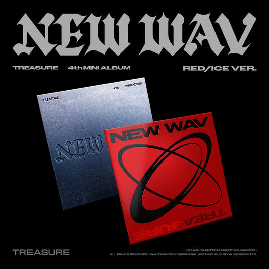 TREASURE - 4th Mini Album - NEW WAV - RED Vers.