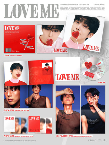 MONSTA X - SHOWNU X HYUNGWON - EP - LOVE ME - DIGIPACK Vers.