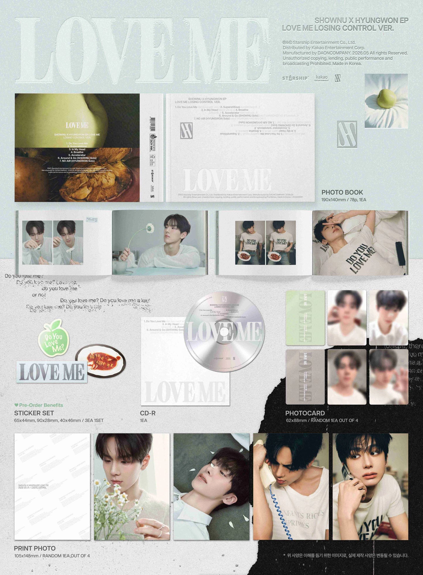 MONSTA X - SHOWNU X HYUNGWON - EP - LOVE ME - LOSING CONTROL Vers.