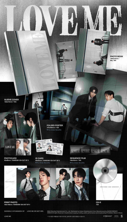 MONSTA X - SHOWNU X HYUNGWON - EP - LOVE ME - LOVE ME OR NOT Vers.