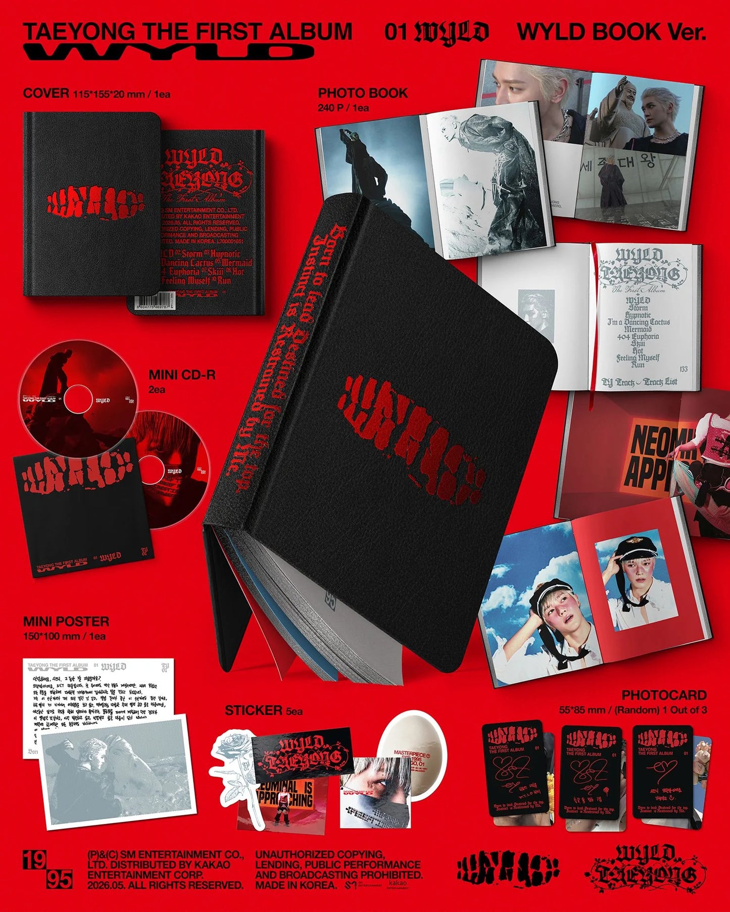 TAEYONG - NCT - 1st Album - WYLD - WYLD BOOK Vers.
