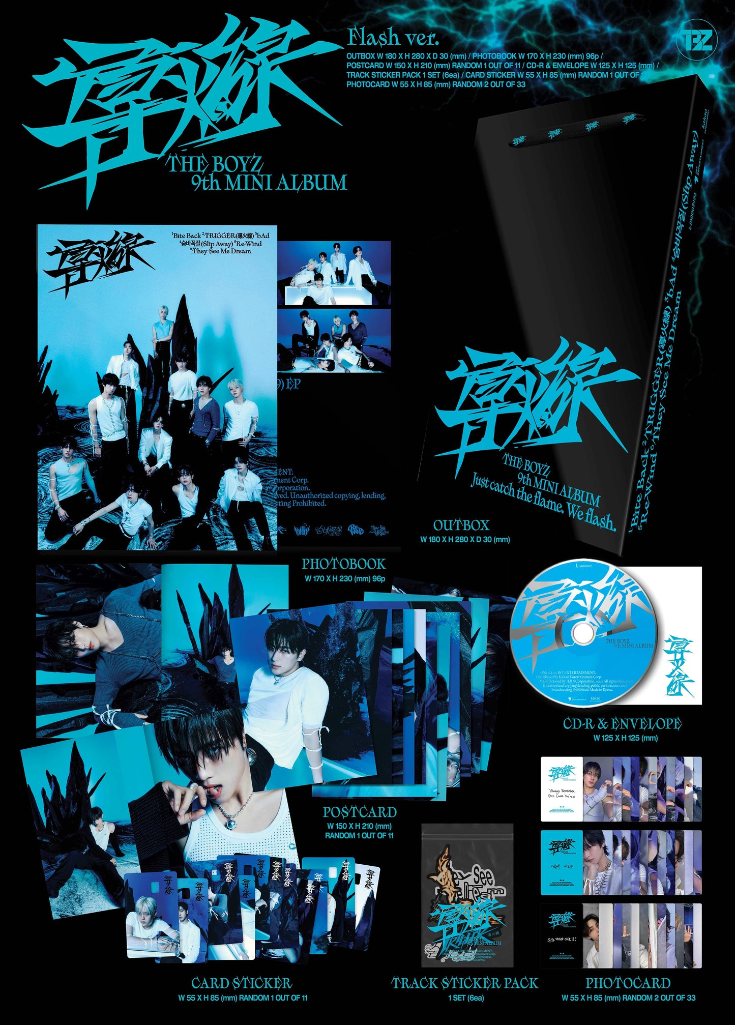 THE BOYZ - 9th Mini Album - Trigger (導火線 (도화선) Standard Ver.
