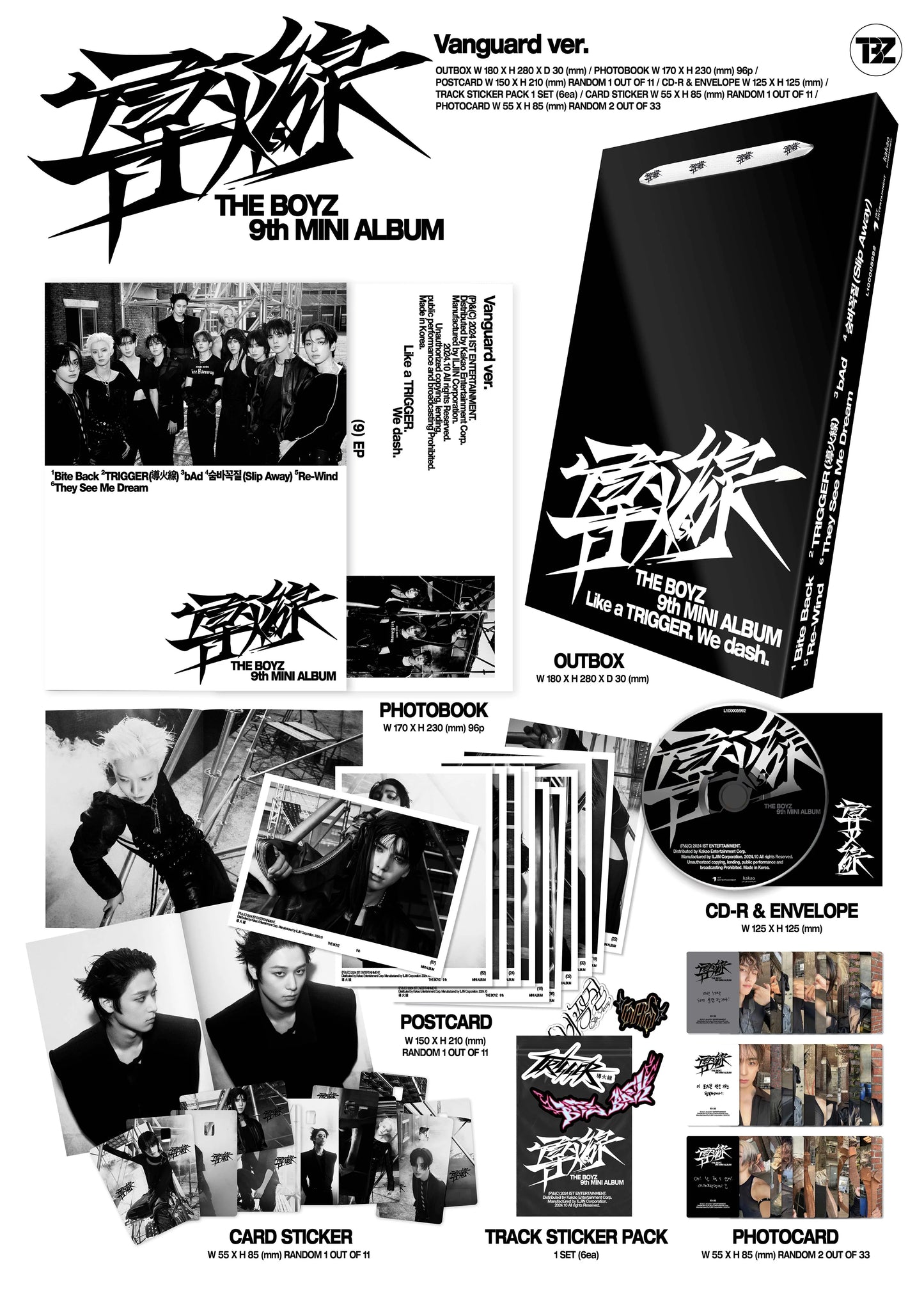THE BOYZ - 9th Mini Album - Trigger (導火線 (도화선) Standard Ver.