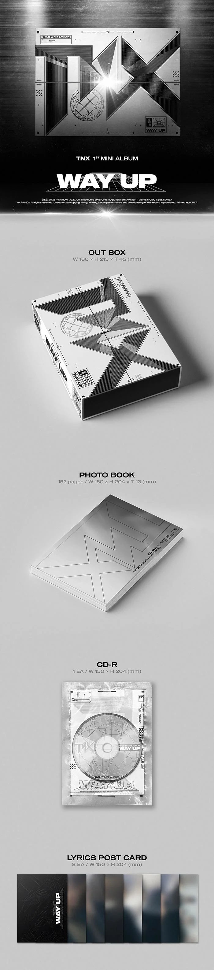 TNX - WAY UP - 1ST MINI ALBUM (Pre-Loved 9)