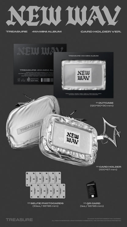 TREASURE - 4th Mini Album - NEW WAV - CARD HOLDER Vers. (Limited Edition)