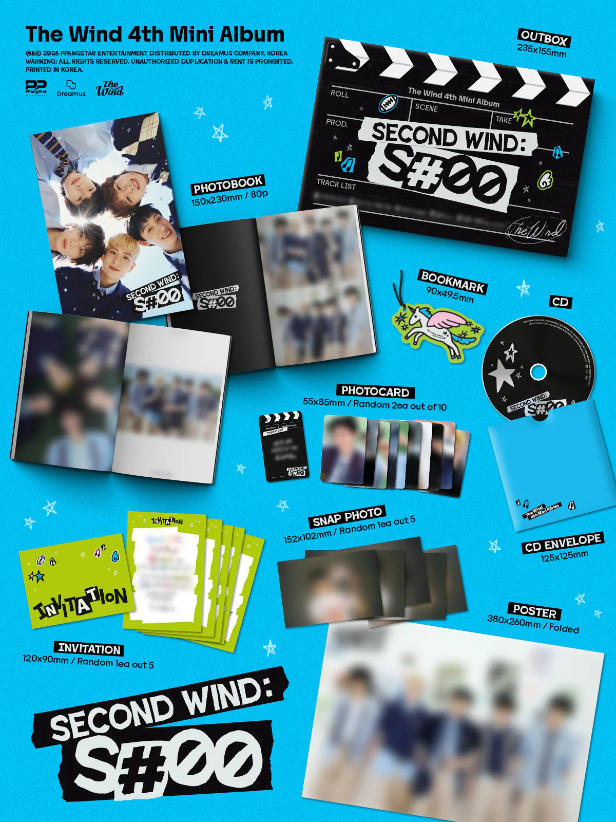 Pre-Order - The Wind - 4th Mini Album - Second wind : S#00 - Photobook Vers.