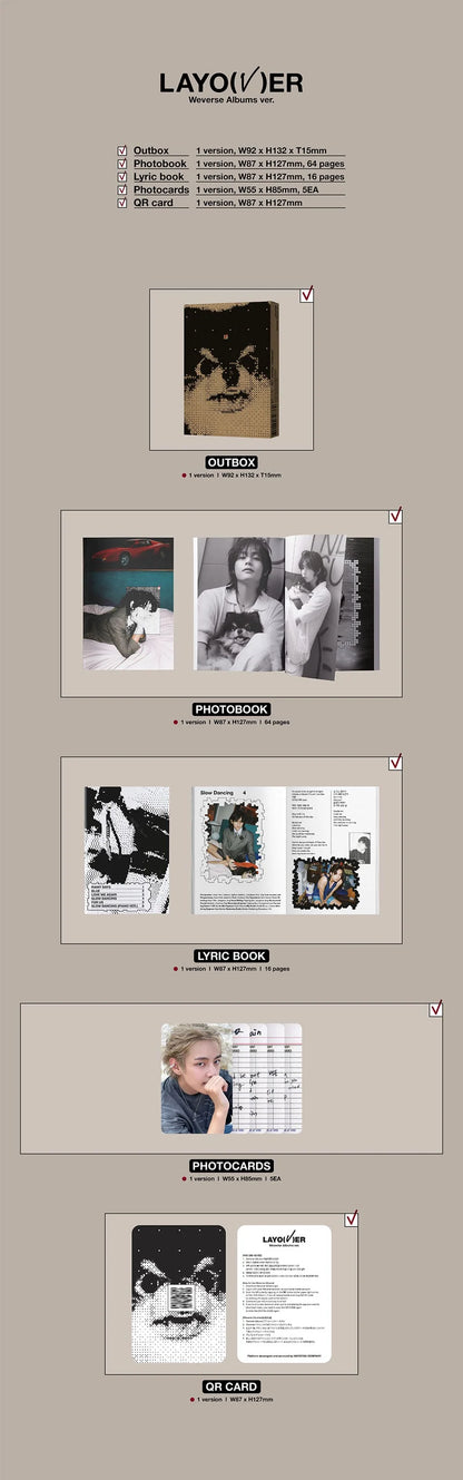 V - BTS - Solo Album - Layover - Weverse Albums ver.
