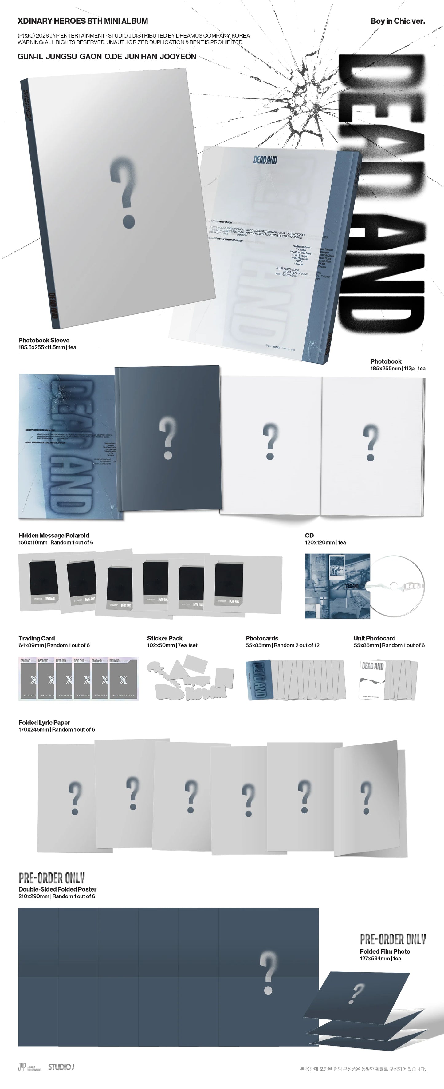 Xdinary-Heroes - 8th Mini Album - DEAD AND - Photobook Vers. (Seoul Saver)