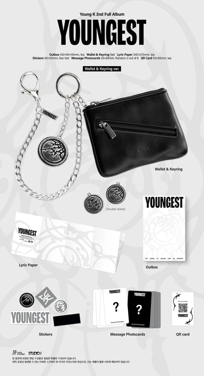 Pre-Order - DAY6 - Young K - YOUNGEST - Wallet & Keyring Vers.