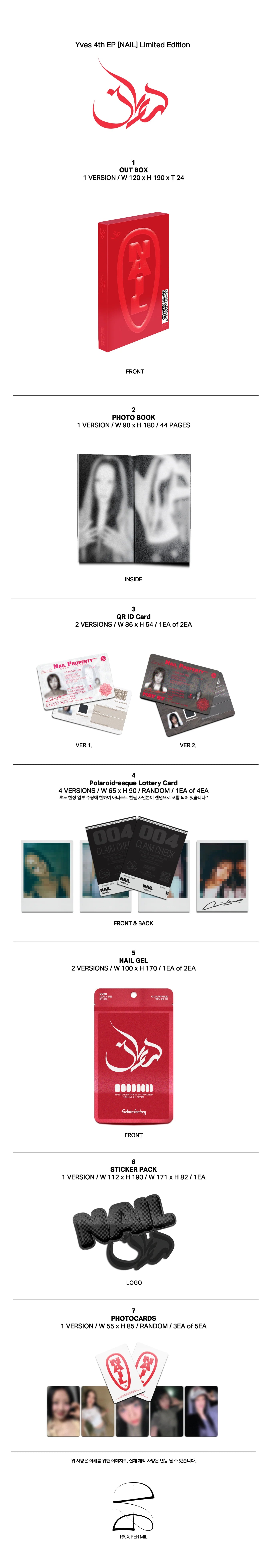 Yves - 4th EP - NAIL - Limited Edition Vers. (Seoul Saver)