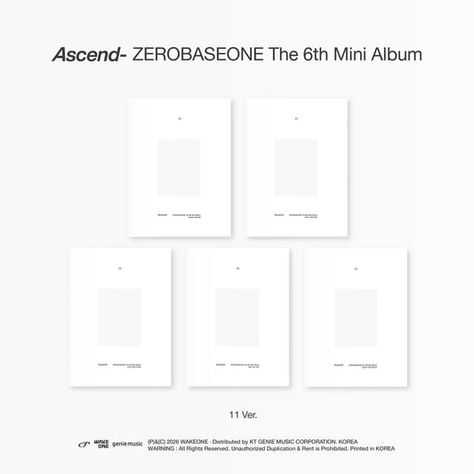 Pre-Order - ZEROBASEONE - 6th Mini Album - Ascend- 11 Vers.