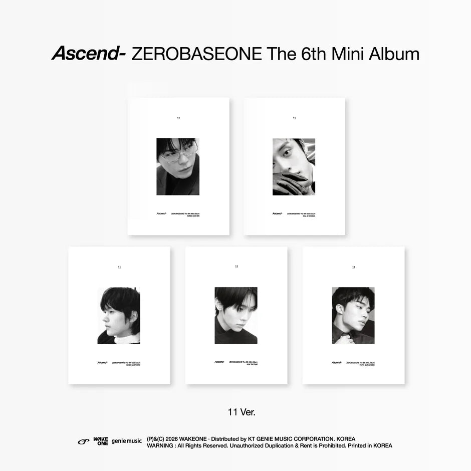 ZEROBASEONE - 6th Mini Album - Ascend- 11 Vers.