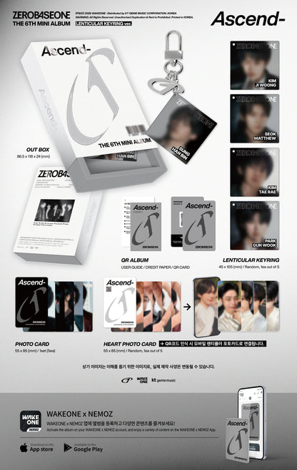 Pre-Order - ZEROBASEONE - 6th Mini Album - Ascend - LENTICULAR KEYRING Vers.