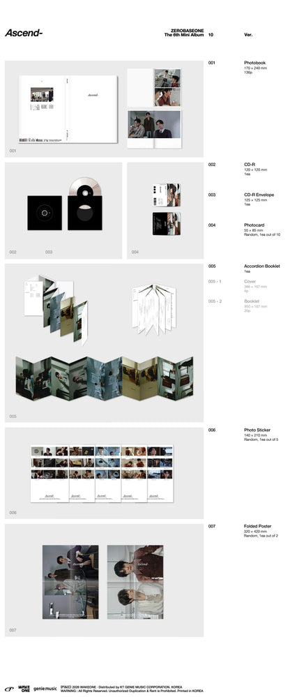 ZEROBASEONE - 6th Mini Album - Ascend - Photobook Vers.
