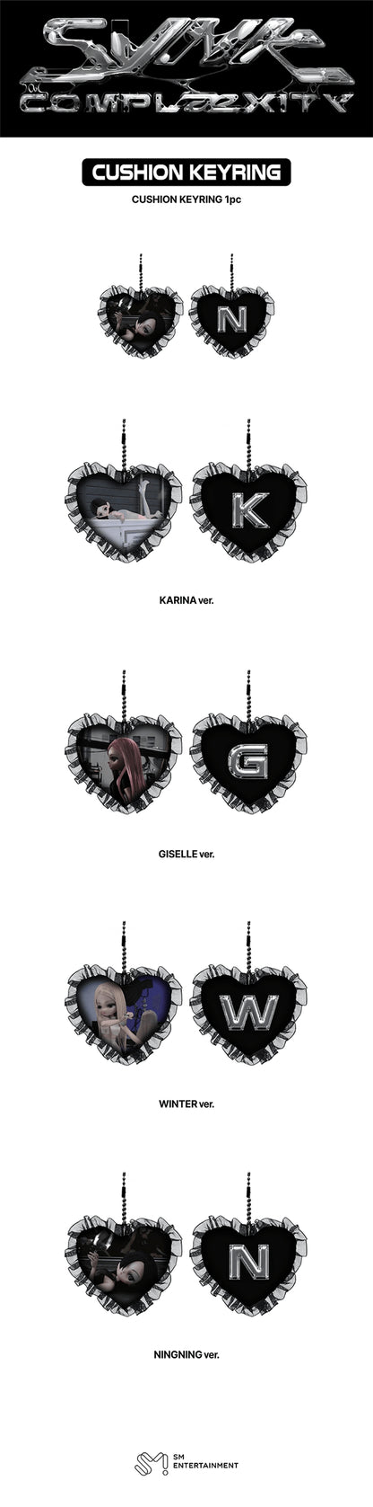 Pre-Order - aespa - LIVE TOUR SYNK : COMPLaeXITY OFFICIAL MD - CUSHION KEYRING 2026