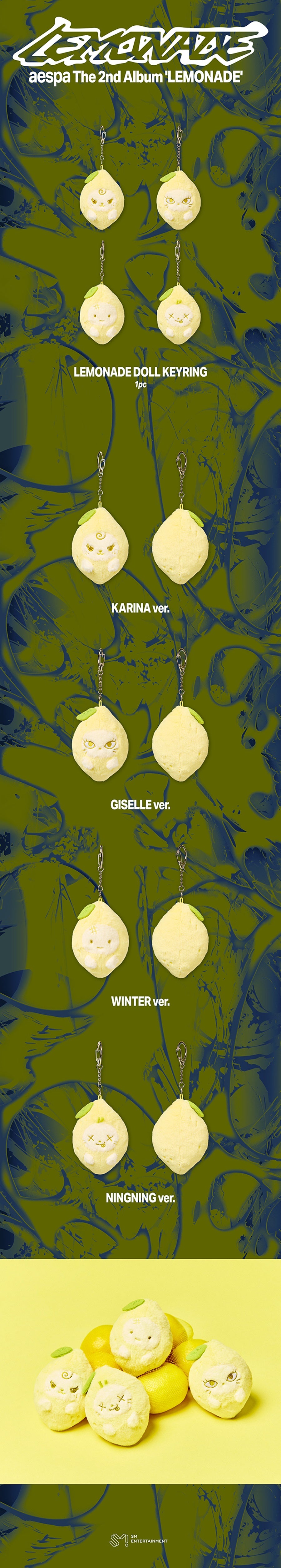 Pre-Order - aespa - WEEK MAKE IT - LEMONADE MD - LEMONADE DOLL KEYRING
