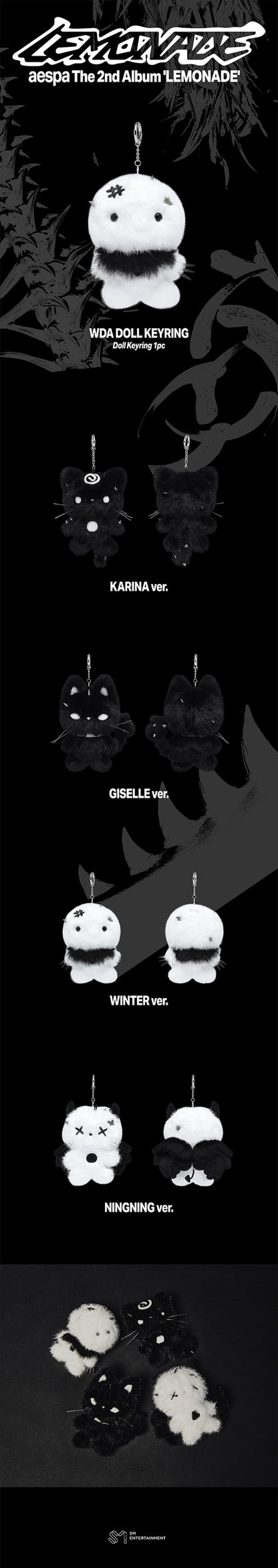Pre-Order - aespa - WEEK MAKE IT - LEMONADE MD - WDA DOLL KEYRING