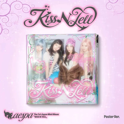 Pre-Order - aespa - 1st Japan Mini Album - KISS N TELL - Poster Vers.
