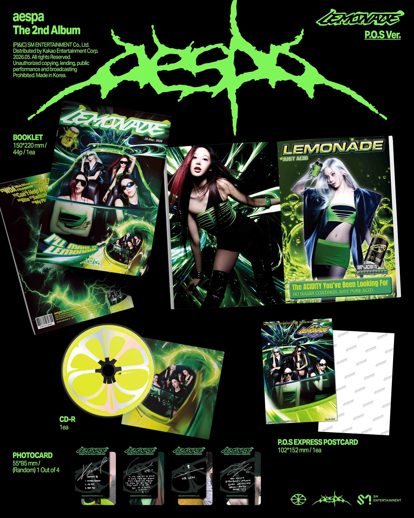 aespa - 2nd Album - LEMONADE - P.O.S. Vers.