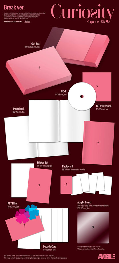 Pre-Order - AND2BLE - 1st Mini Album - Sequence 01: Curiosity