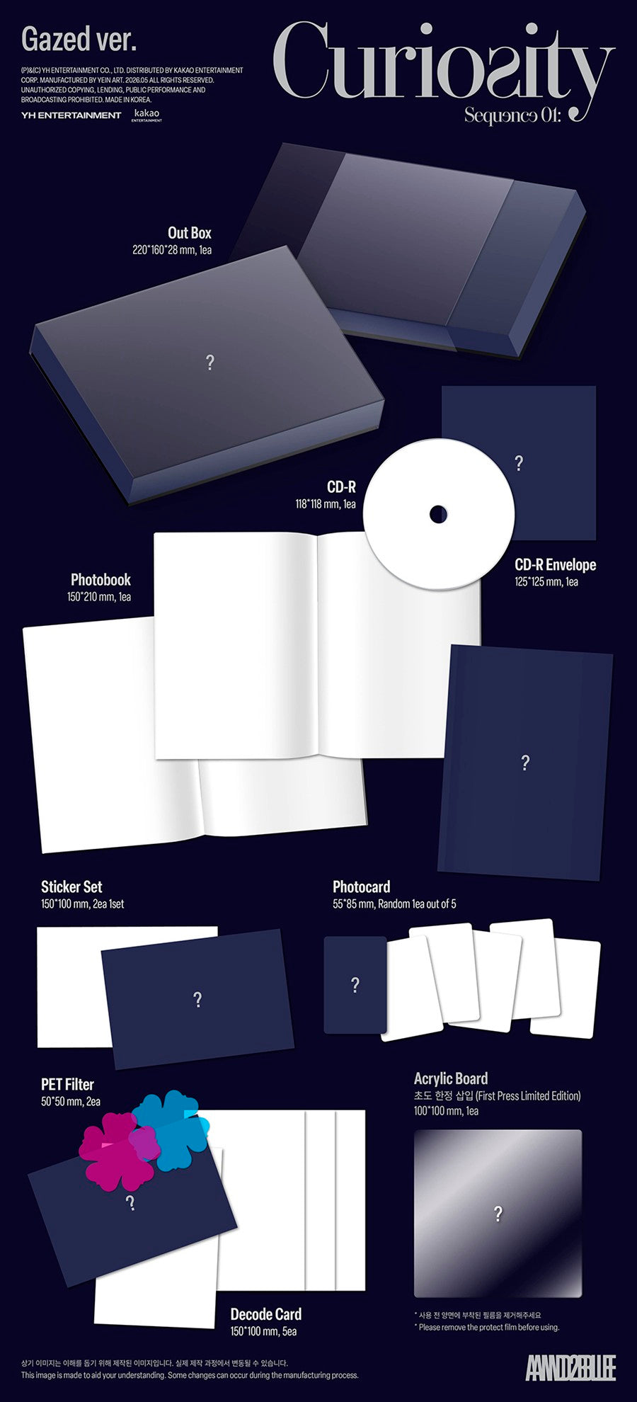 Pre-Order - AND2BLE - 1st Mini Album - Sequence 01: Curiosity