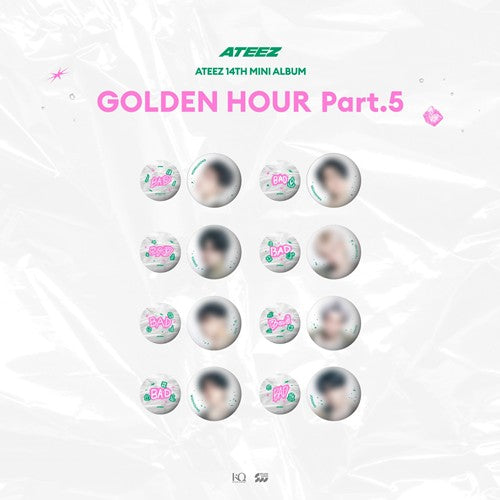 ATEEZ - GOLDEN HOUR : Part.5 MD - CAN BADGE SET