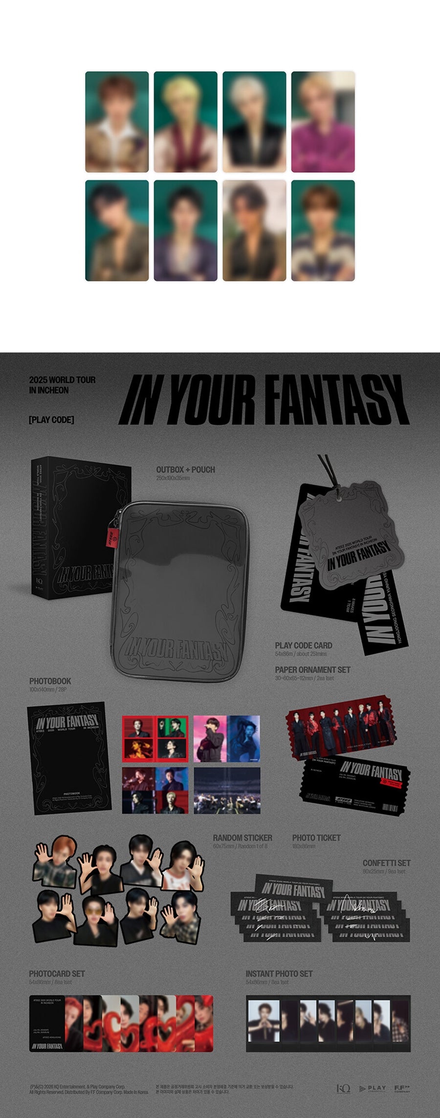 Pre-Order - ATEEZ - 2025 WORLD TOUR - IN YOUR FANTASY MD - IN INCHEON PLAYCODE