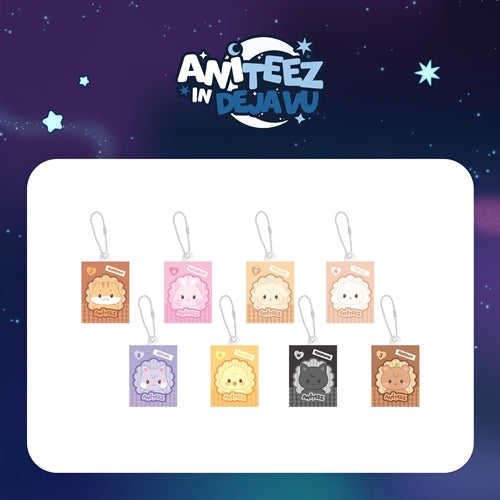 Pre-Order - ATEEZ X ANITEEZ POP-UP - ANITEEZ IN DEJAVU MD - RANDOM MINIATURE KEYRING