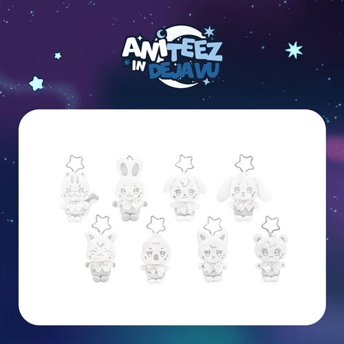 Pre-Order - ATEEZ X ANITEEZ POP-UP - ANITEEZ IN DEJAVU MD - SILVER ANITEEZ PLUSH KEYRING