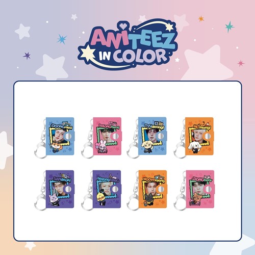 ATEEZ - MINI ALBUM KEYRING - ATEEZ X ANITEEZ POP-UP STORE - ANITEEZ IN COLOR MD