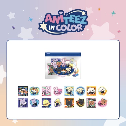 ATEEZ - FLAKE STICKER SET - ATEEZ X ANITEEZ POP-UP STORE - ANITEEZ IN COLOR MD