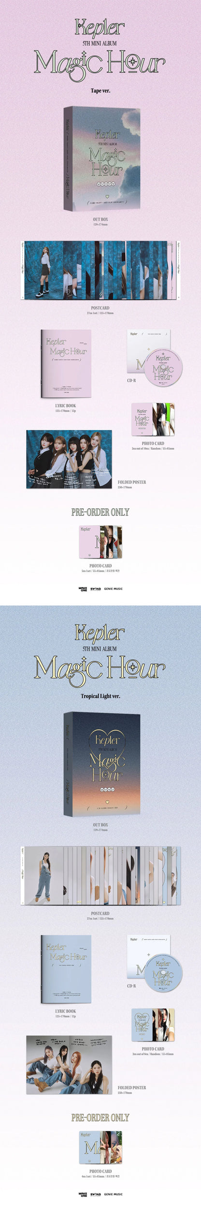 Kep1er - 5TH MINI ALBUM - MAGIC HOUR - Unit Vers. - Tropical Light Vers. (Pre-Loved 7)