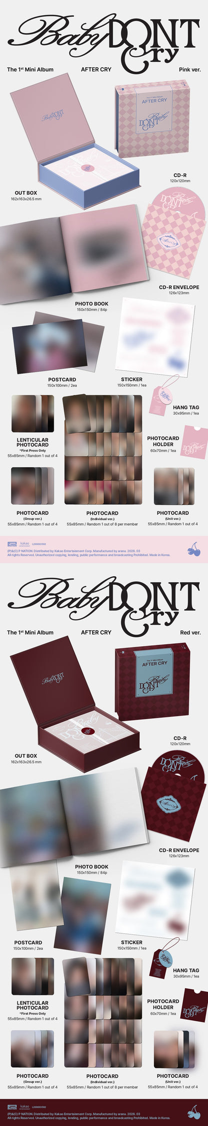 Baby DONT Cry – The 1st Mini Album - AFTER CRY (Seoul Saver)