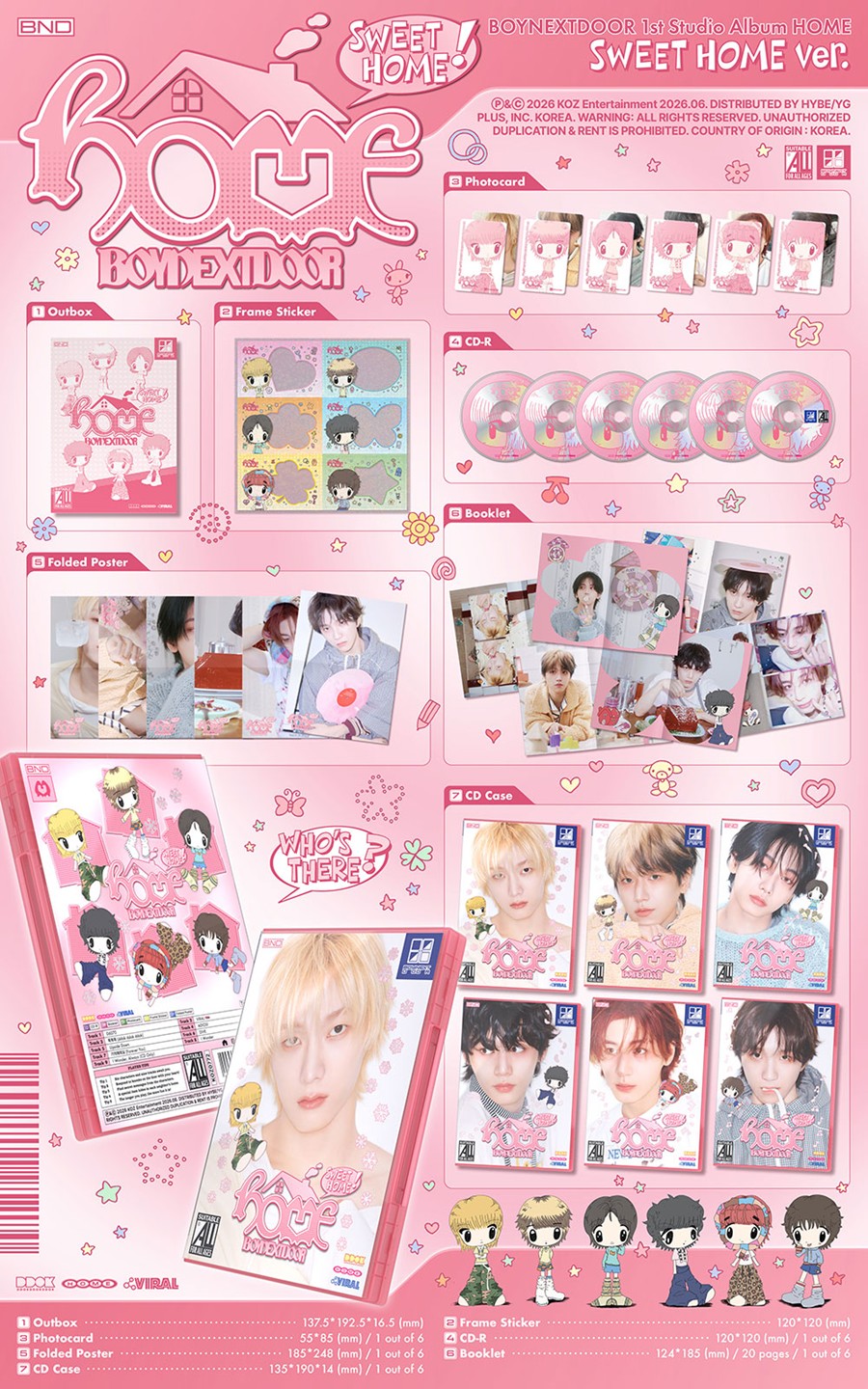BOYNEXTDOOR - 1st Studio Album - HOME - SWEET HOME Vers. (Seoul Saver)