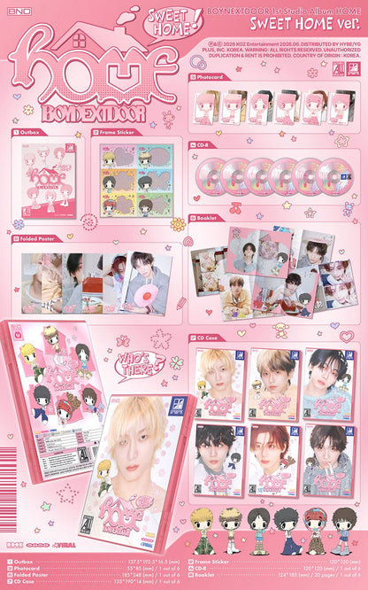 BOYNEXTDOOR - 1st Studio Album - HOME - SWEET HOME Vers. (Seoul Saver)