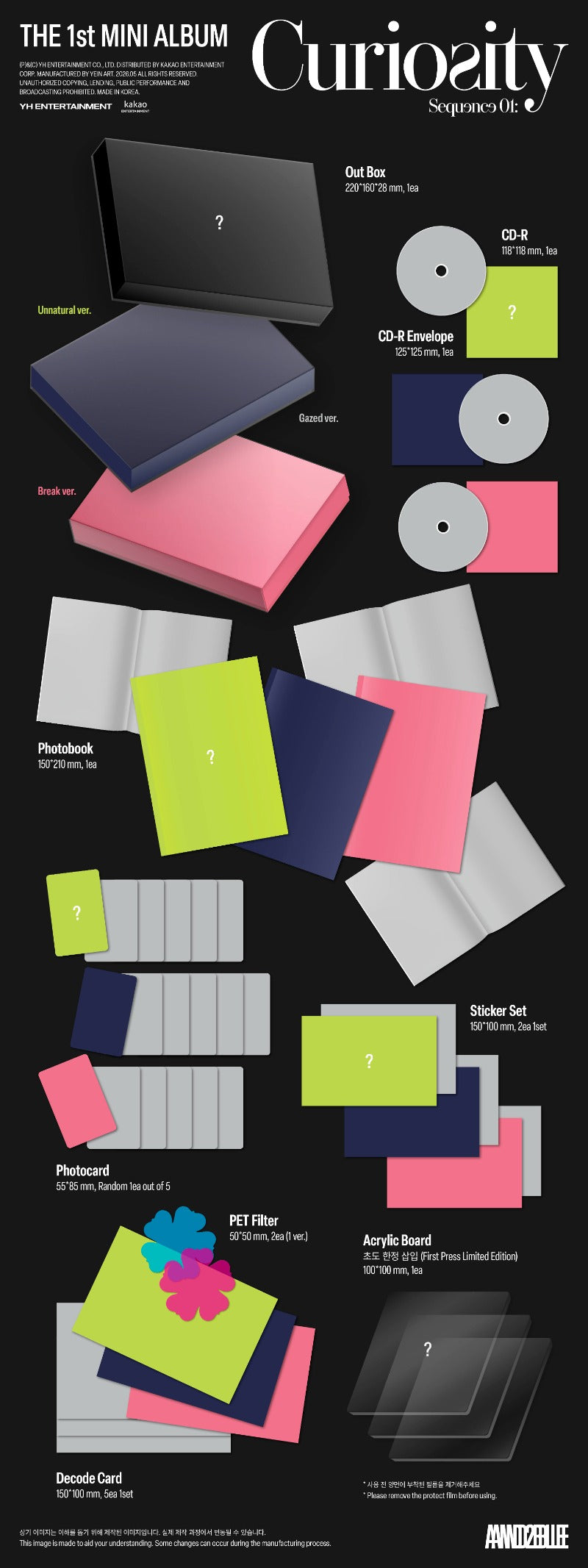 Pre-Order - AND2BLE - 1st Mini Album - Sequence 01: Curiosity