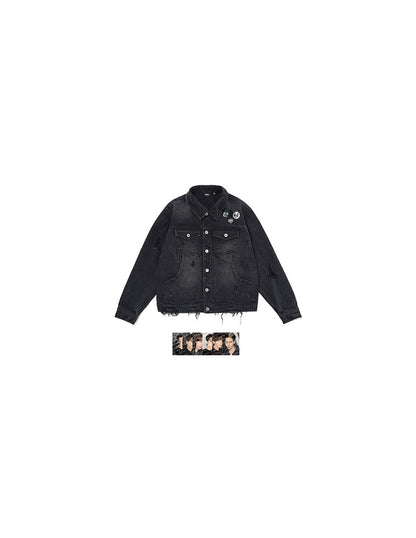 Pre-Order - ENHYPEN - BLOOD SAGA Merch - Denim Jacket