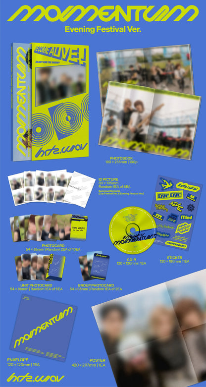 Pre-Order - hrtz.wav - 2nd Mini Album - The Second Wave : MOMENTUM - Evening Festival Vers.