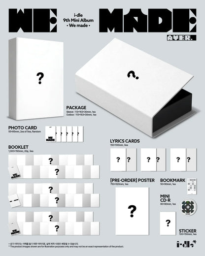 Pre-Order - i-dle - 9th Mini Album - We made - A Vers.
