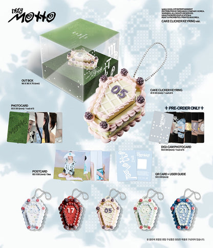 ITZY - Motto - CAKE CLICKER KEYRING Vers.