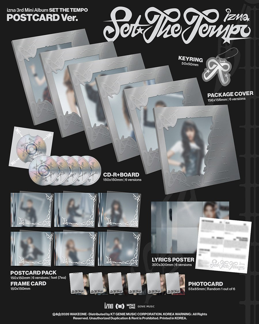 Pre-Order - izna – 3rd Mini Album - SET THE TEMPO - POSTCARD Vers.
