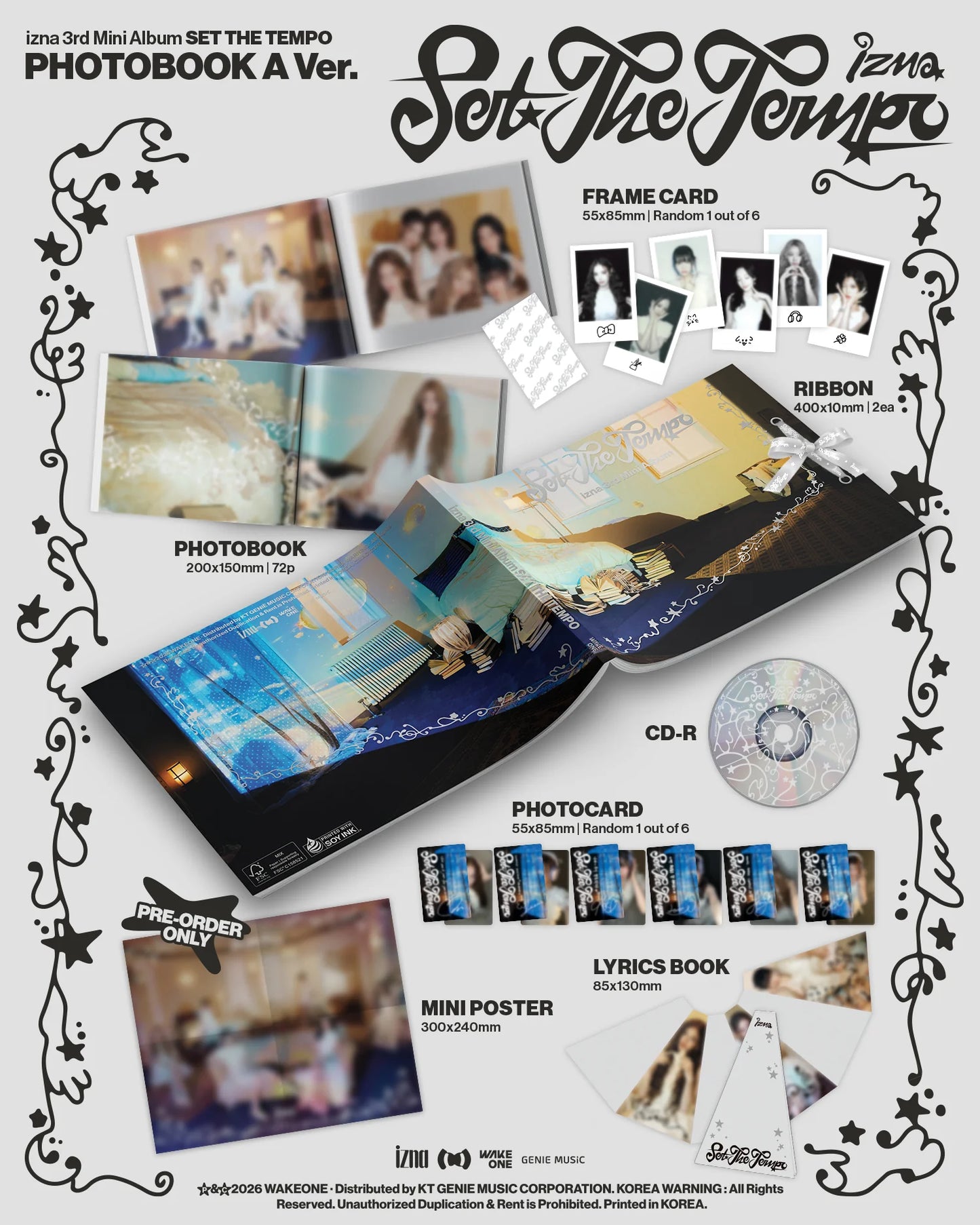 Pre-Order - izna – 3rd Mini Album - SET THE TEMPO