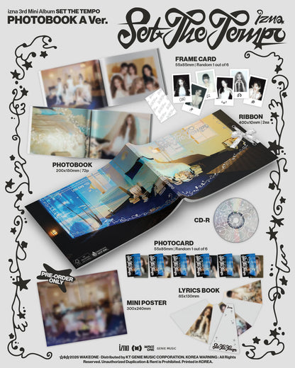 Pre-Order - izna – 3rd Mini Album - SET THE TEMPO