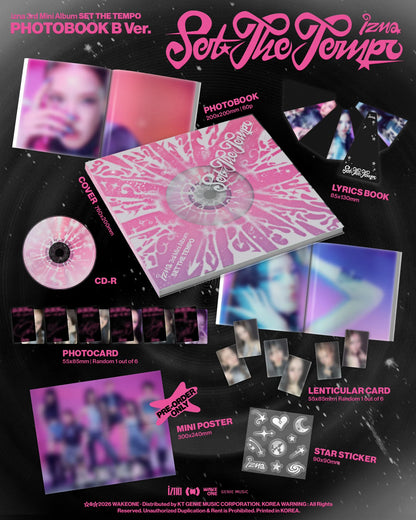 Pre-Order - izna – 3rd Mini Album - SET THE TEMPO