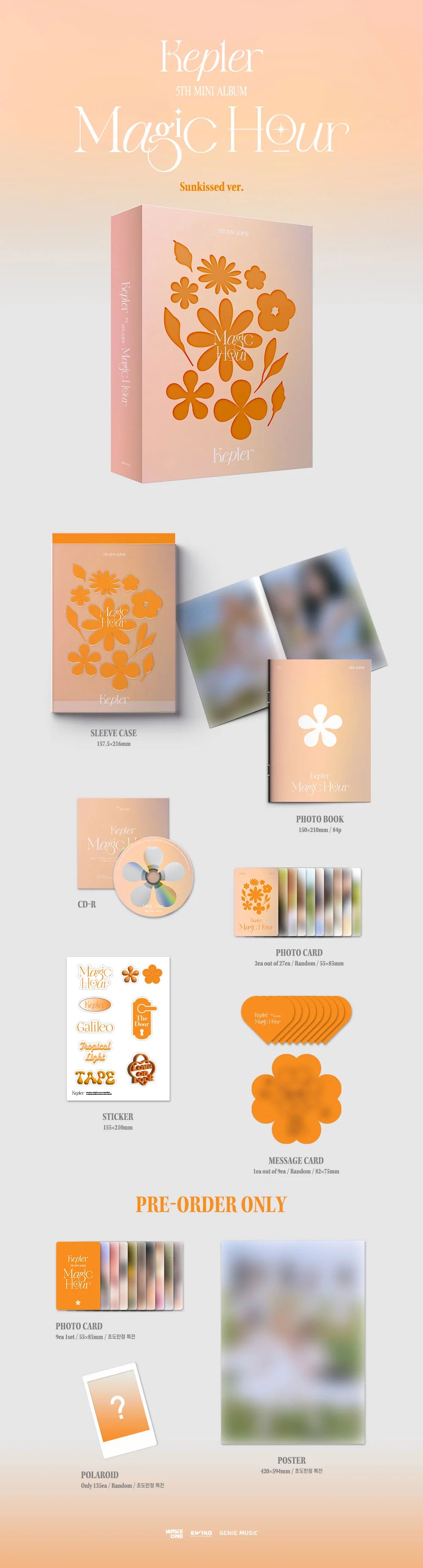 Kep1er - 5TH MINI ALBUM - MAGIC HOUR - Sunkissed Vers. (Pre-Loved 8)